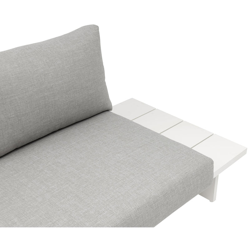 Meridian Maldives Grey Water Resistant Fabric Outdoor Patio Modular Sectional IMAGE 8