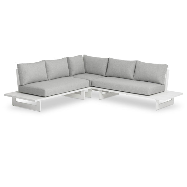 Meridian Maldives Grey Water Resistant Fabric Outdoor Patio Sectional (3 Boxes) IMAGE 1