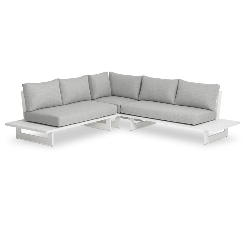 Meridian Maldives Grey Water Resistant Fabric Outdoor Patio Sectional (3 Boxes) IMAGE 1
