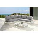 Meridian Maldives Grey Water Resistant Fabric Outdoor Patio Sectional (3 Boxes) IMAGE 2