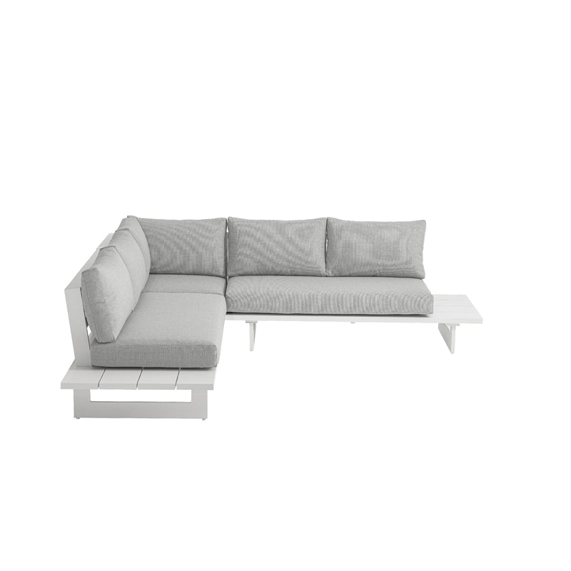 Meridian Maldives Grey Water Resistant Fabric Outdoor Patio Sectional (3 Boxes) IMAGE 5