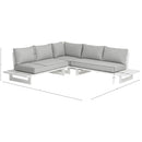 Meridian Maldives Grey Water Resistant Fabric Outdoor Patio Sectional (3 Boxes) IMAGE 6