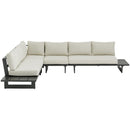 Meridian Maldives Cream Water Resistant Fabric Outdoor Patio Modular Sectional IMAGE 5
