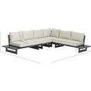 Meridian Maldives Cream Water Resistant Fabric Outdoor Patio Modular Sectional IMAGE 10