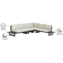 Meridian Maldives Cream Water Resistant Fabric Outdoor Patio Modular Sectional IMAGE 11