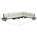 Meridian Maldives Cream Water Resistant Fabric Outdoor Patio Modular Sectional IMAGE 10