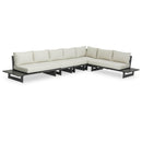 Meridian Maldives Cream Water Resistant Fabric Outdoor Patio Modular Sectional IMAGE 1