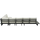 Meridian Maldives Cream Water Resistant Fabric Outdoor Patio Modular Sectional IMAGE 4