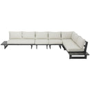 Meridian Maldives Cream Water Resistant Fabric Outdoor Patio Modular Sectional IMAGE 5