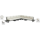 Meridian Maldives Cream Water Resistant Fabric Outdoor Patio Modular Sectional IMAGE 11