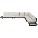 Meridian Maldives Cream Water Resistant Fabric Outdoor Patio Modular Sectional IMAGE 5