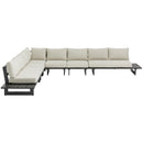 Meridian Maldives Cream Water Resistant Fabric Outdoor Patio Modular Sectional IMAGE 5