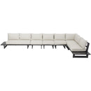 Meridian Maldives Cream Water Resistant Fabric Outdoor Patio Modular Sectional IMAGE 5