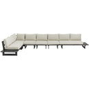 Meridian Maldives Cream Water Resistant Fabric Outdoor Patio Modular Sectional IMAGE 5