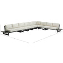 Meridian Maldives Cream Water Resistant Fabric Outdoor Patio Modular Sectional IMAGE 10