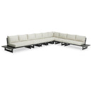 Meridian Maldives Cream Water Resistant Fabric Outdoor Patio Modular Sectional IMAGE 1