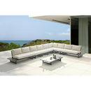 Meridian Maldives Cream Water Resistant Fabric Outdoor Patio Modular Sectional IMAGE 2