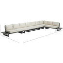 Meridian Maldives Cream Water Resistant Fabric Outdoor Patio Modular Sectional IMAGE 10