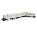 Meridian Maldives Cream Water Resistant Fabric Outdoor Patio Modular Sectional IMAGE 1