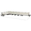 Meridian Maldives Cream Water Resistant Fabric Outdoor Patio Modular Sectional IMAGE 10