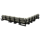 Meridian Maldives Cream Water Resistant Fabric Outdoor Patio Modular Sectional IMAGE 3