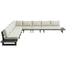 Meridian Maldives Cream Water Resistant Fabric Outdoor Patio Modular Sectional IMAGE 5