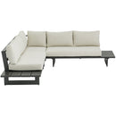 Meridian Maldives Cream Water Resistant Fabric Outdoor Patio Sectional (3 Boxes) IMAGE 5