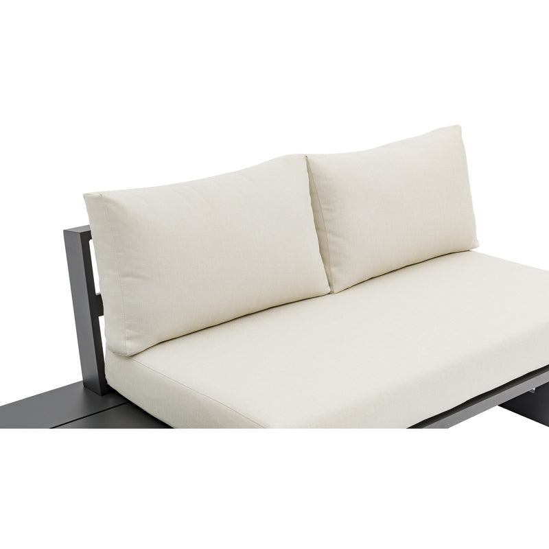 Meridian Maldives Cream Water Resistant Fabric Outdoor Patio Sectional (3 Boxes) IMAGE 7