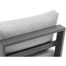 Meridian Maldives Grey Water Resistant Fabric Outdoor Patio Armless Chair IMAGE 9