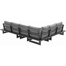 Meridian Maldives Grey Water Resistant Fabric Outdoor Patio Modular Sectional IMAGE 3