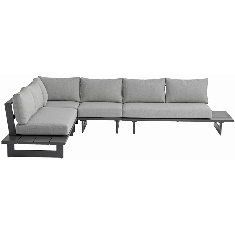Meridian Maldives Grey Water Resistant Fabric Outdoor Patio Modular Sectional IMAGE 5