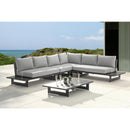 Meridian Maldives Grey Water Resistant Fabric Outdoor Patio Modular Sectional IMAGE 2
