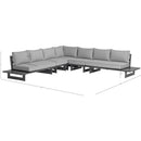 Meridian Maldives Grey Water Resistant Fabric Outdoor Patio Modular Sectional IMAGE 10