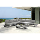 Meridian Maldives Grey Water Resistant Fabric Outdoor Patio Modular Sectional IMAGE 2