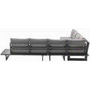 Meridian Maldives Grey Water Resistant Fabric Outdoor Patio Modular Sectional IMAGE 4