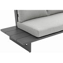 Meridian Maldives Grey Water Resistant Fabric Outdoor Patio Modular Sectional IMAGE 6