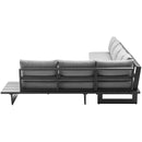 Meridian Maldives Grey Water Resistant Fabric Outdoor Patio Modular Sectional IMAGE 4