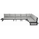 Meridian Maldives Grey Water Resistant Fabric Outdoor Patio Modular Sectional IMAGE 5