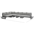 Meridian Maldives Grey Water Resistant Fabric Outdoor Patio Modular Sectional IMAGE 10