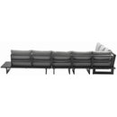 Meridian Maldives Grey Water Resistant Fabric Outdoor Patio Modular Sectional IMAGE 4