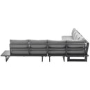 Meridian Maldives Grey Water Resistant Fabric Outdoor Patio Modular Sectional IMAGE 4