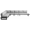 Meridian Maldives Grey Water Resistant Fabric Outdoor Patio Modular Sectional IMAGE 5
