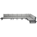 Meridian Maldives Grey Water Resistant Fabric Outdoor Patio Modular Sectional IMAGE 5