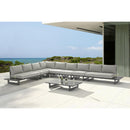 Meridian Maldives Grey Water Resistant Fabric Outdoor Patio Modular Sectional IMAGE 2
