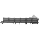 Meridian Maldives Grey Water Resistant Fabric Outdoor Patio Modular Sectional IMAGE 4