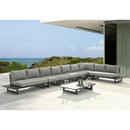Meridian Maldives Grey Water Resistant Fabric Outdoor Patio Modular Sectional IMAGE 2