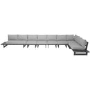 Meridian Maldives Grey Water Resistant Fabric Outdoor Patio Modular Sectional IMAGE 5