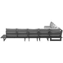 Meridian Maldives Grey Water Resistant Fabric Outdoor Patio Modular Sectional IMAGE 4
