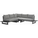 Meridian Maldives Grey Water Resistant Fabric Outdoor Patio Sectional (3 Boxes) IMAGE 10