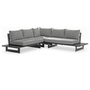 Meridian Maldives Grey Water Resistant Fabric Outdoor Patio Sectional (3 Boxes) IMAGE 1